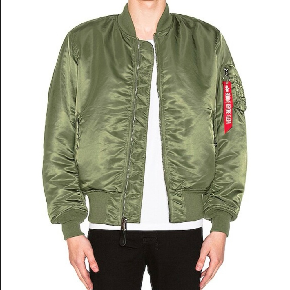 Alpha Industries Green Bomber Jacket